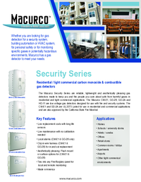 Thumbnail of document Data Sheet - HD-11 Hydrogen Detector
